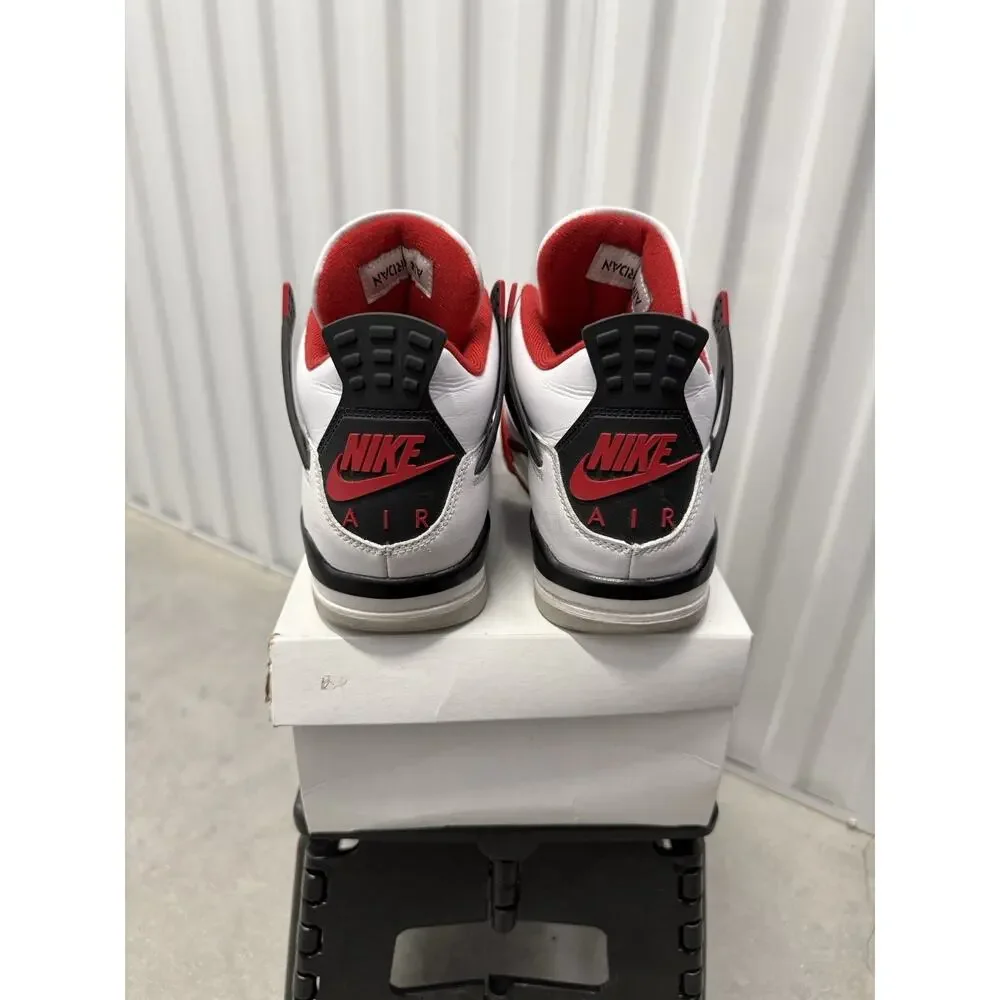 Nike Air Jordan 4 Fire Red White Black Size 8.5 Men's - DC7770-160 Retro OG